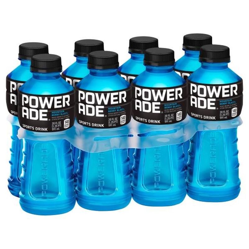 Powerade Mountain Berry Blast, Ion4 Electrolyte Enhanced Fruit Flavored ...