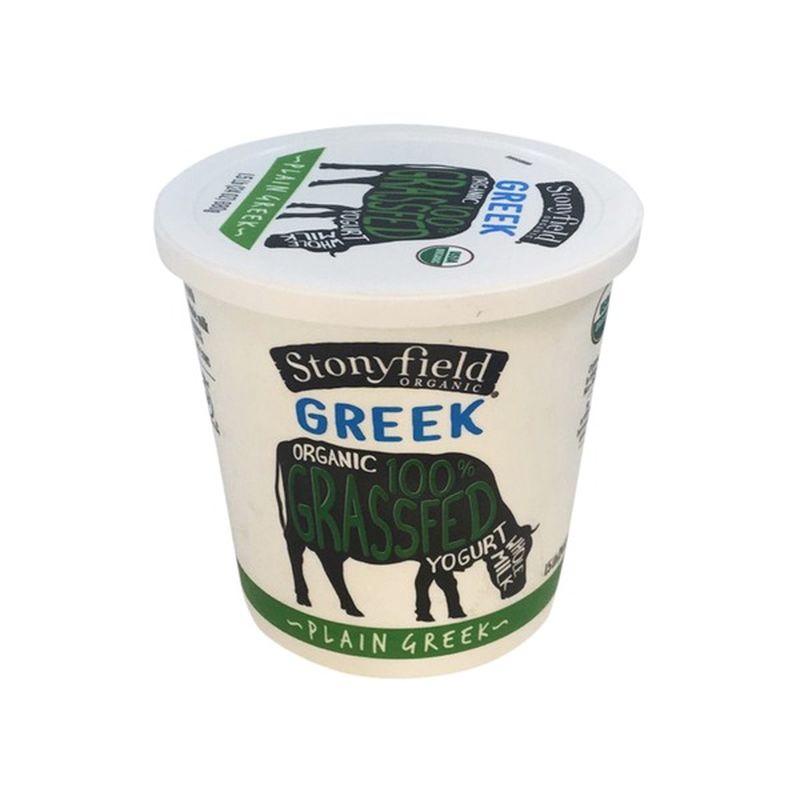 Stonyfield® Organic Organic 100% Grassfed Plain Greek Whole Milk Yogurt ...