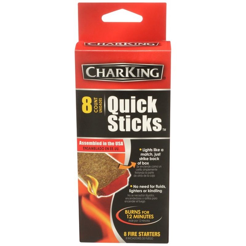 CharKing Quick Sticks Fire Starters (8 ct) Instacart