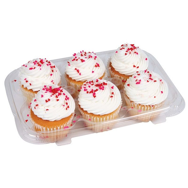 6 Ct Cupcakes Feature White