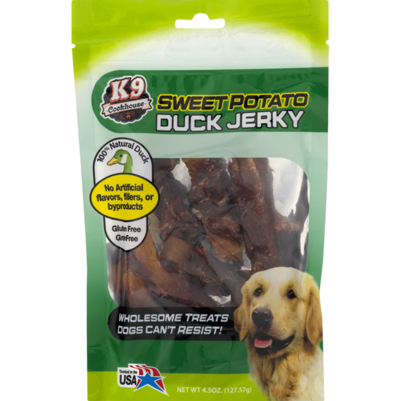 sweet potato duck dog treats