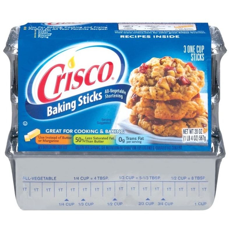 Crisco All-Vegetable Shortening Baking Sticks (20 oz) from Food4Less ...