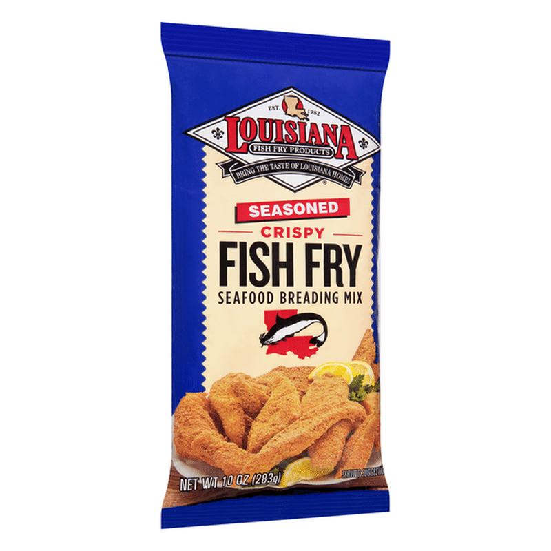 Louisiana Fish Fry Products Seafood Breading Mix, Fish Fry, Seasoned