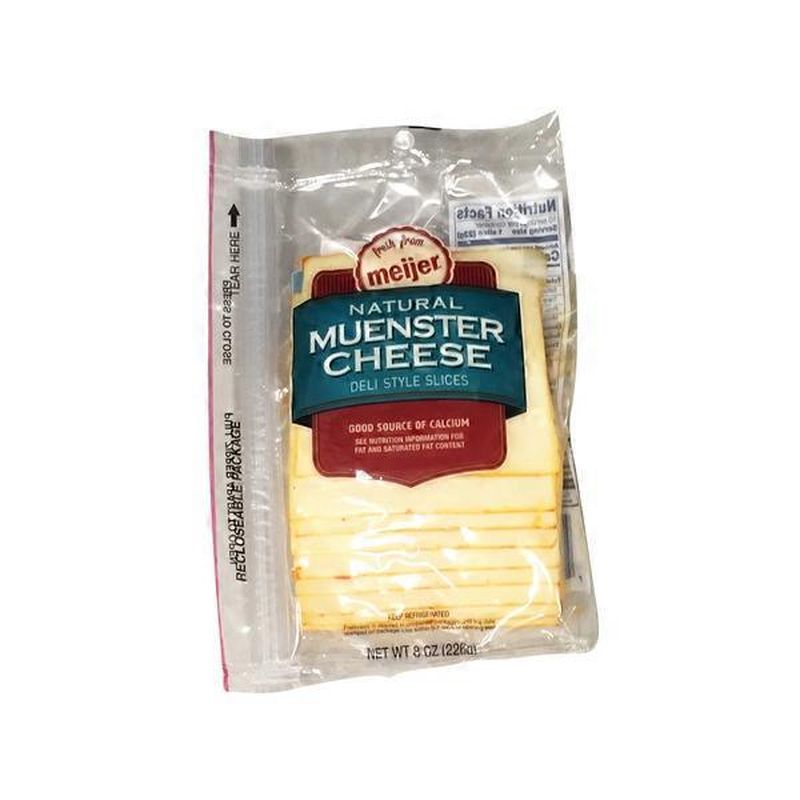 Meijer Muenster Natural Cheese Deli Style Slices (8 oz) Instacart