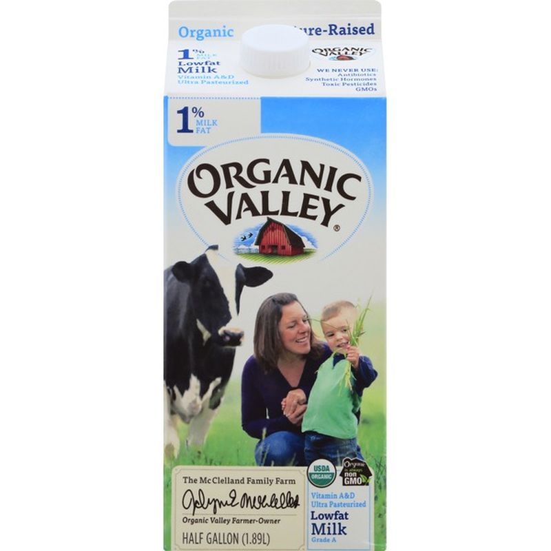 Organic Valley Ultra Pasteurized Lowfat Organic 1% Milk (64 fl oz ...