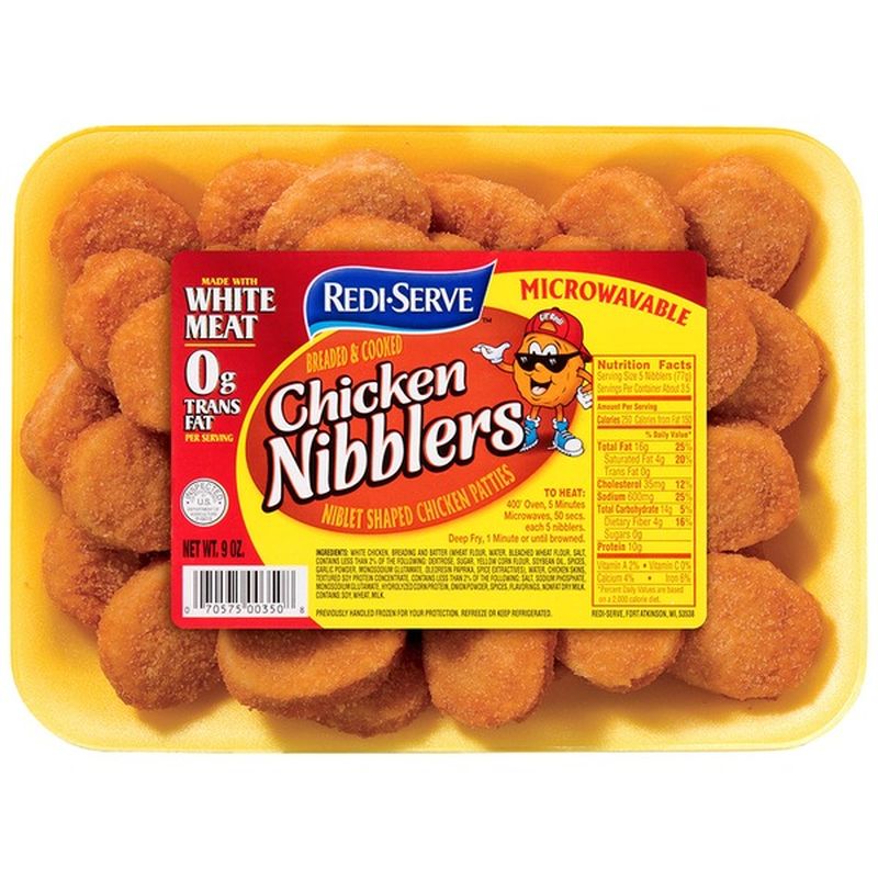 Redi Serve Tray Wrap Breaded & Cooked Chicken Nibblers (9 oz) Instacart