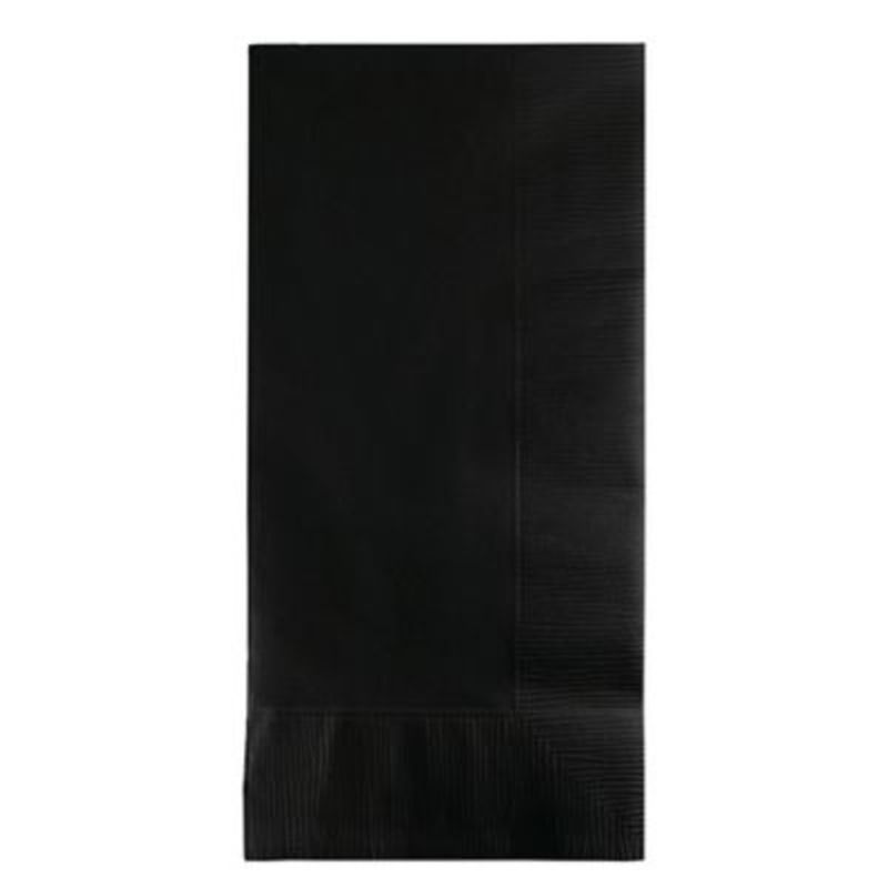 Touch of Color 2-Ply Black Velvet Dinner Napkins