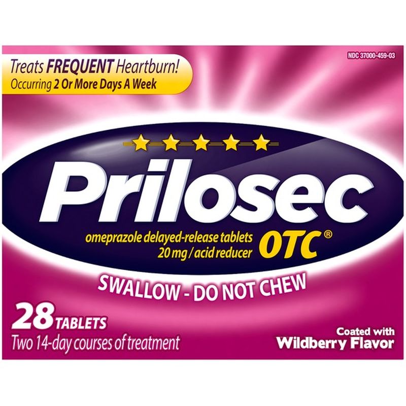 Prilosec OTC Acid Reducer Prilosec OTC Wildberry Frequent Heartburn ...