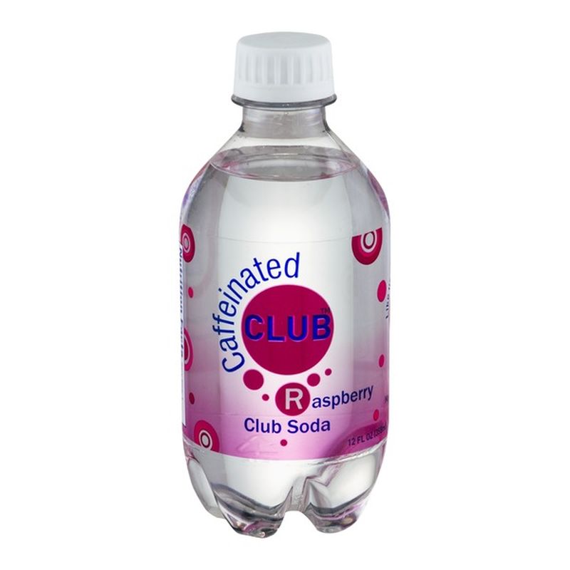Caffeinated Club Raspberry Flavored Club Soda (12 fl oz) Instacart