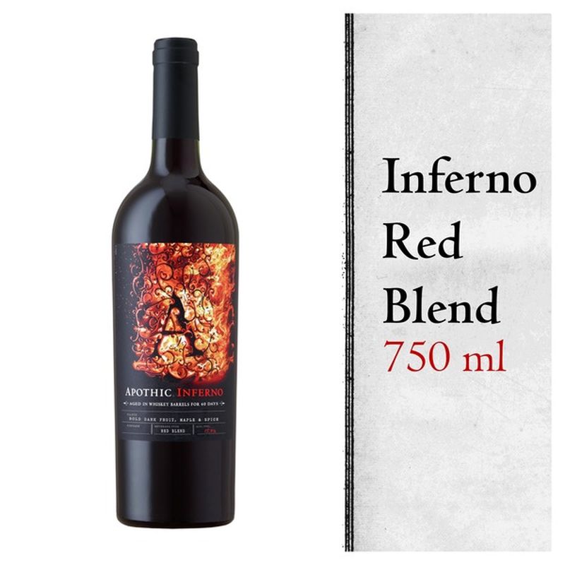 Apothic Inferno Red Blend Red Wine 750ml (750 ml) - Instacart