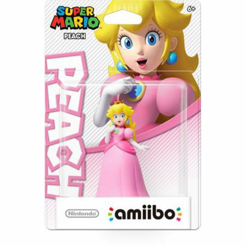 Amiibo Peach Super Mario Figure for Nintendo 3DS & Wii U
