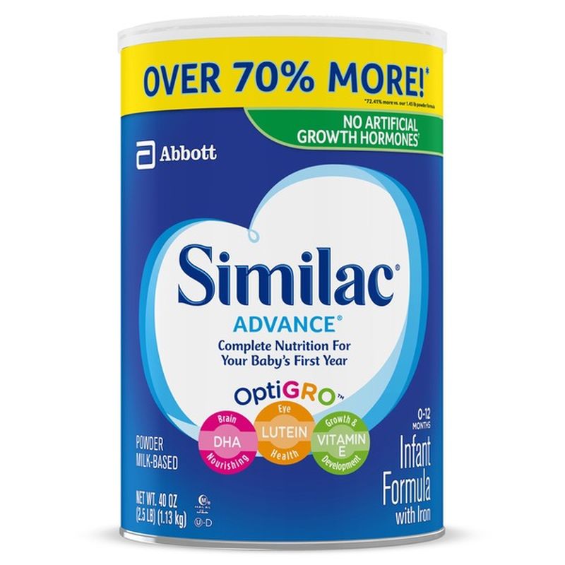 Similac Advance Infant Formula with Iron Powder Can (40 oz) Delivery or