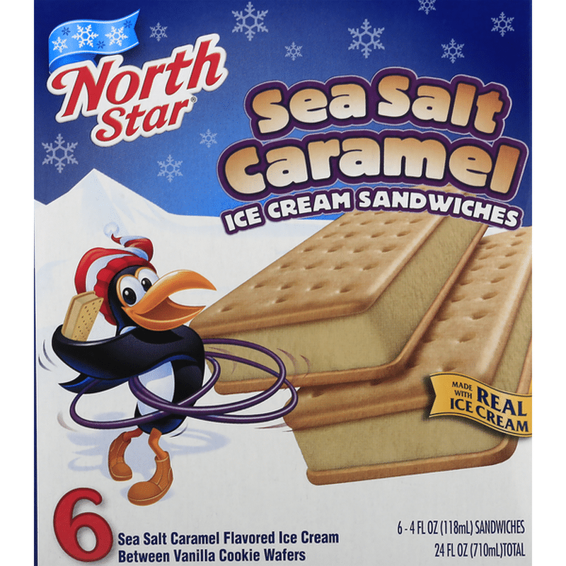 Northstar Ice Cream Sandwiches, Sea Salt Caramel, Box (4 fl oz) from