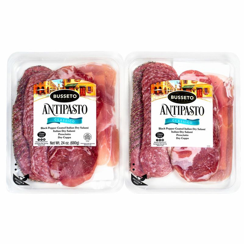 Busseto Foods Gourmet Antipasto Italian Dry Salami Dry Coppa Prosciutto