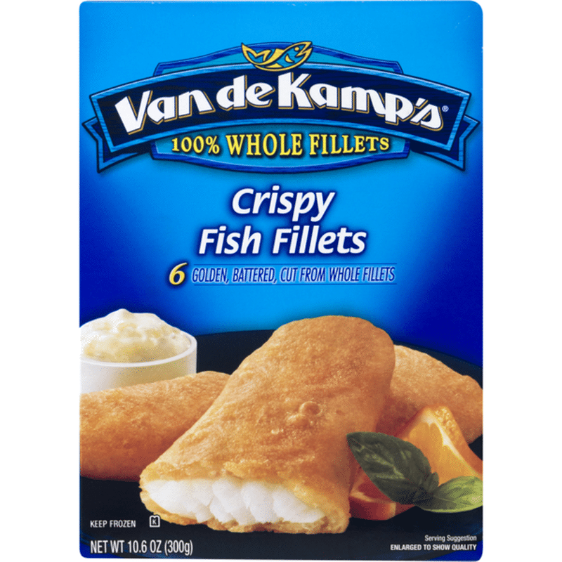 Van de Kamp's Fish Fillets, Crispy Battered (6 each) Instacart