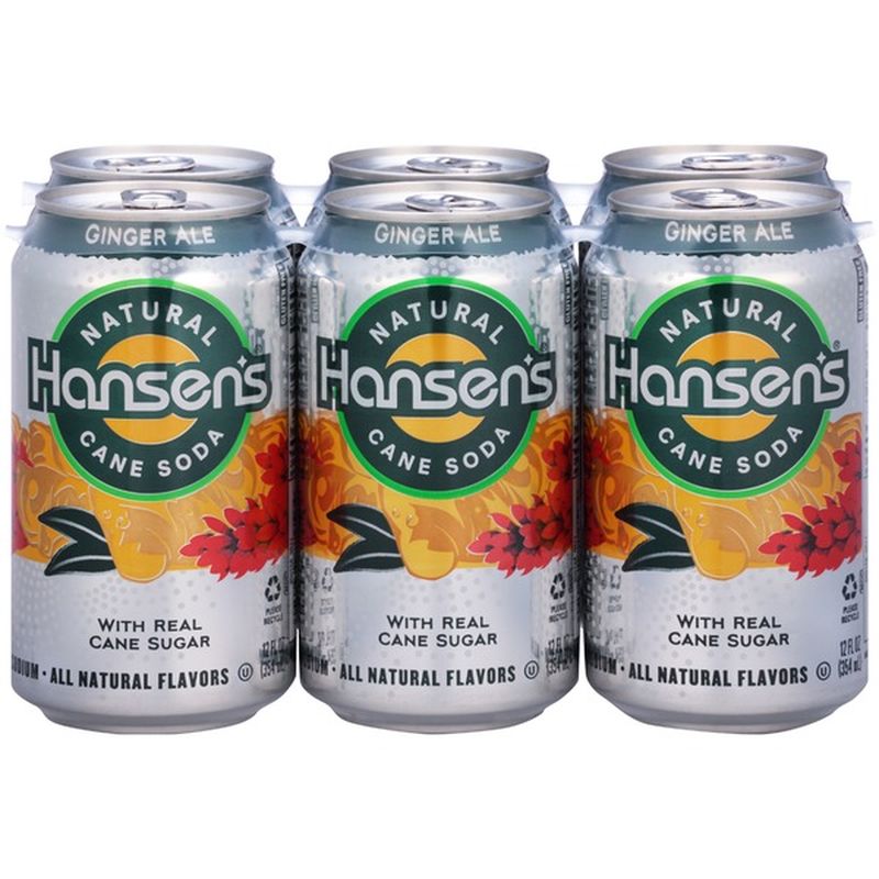 Hansen's Natural Natural Cane Ginger Ale Soda (12 fl oz) Instacart