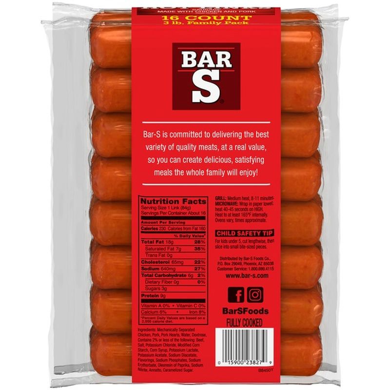 Bar S Hot Links (3 lb) Instacart