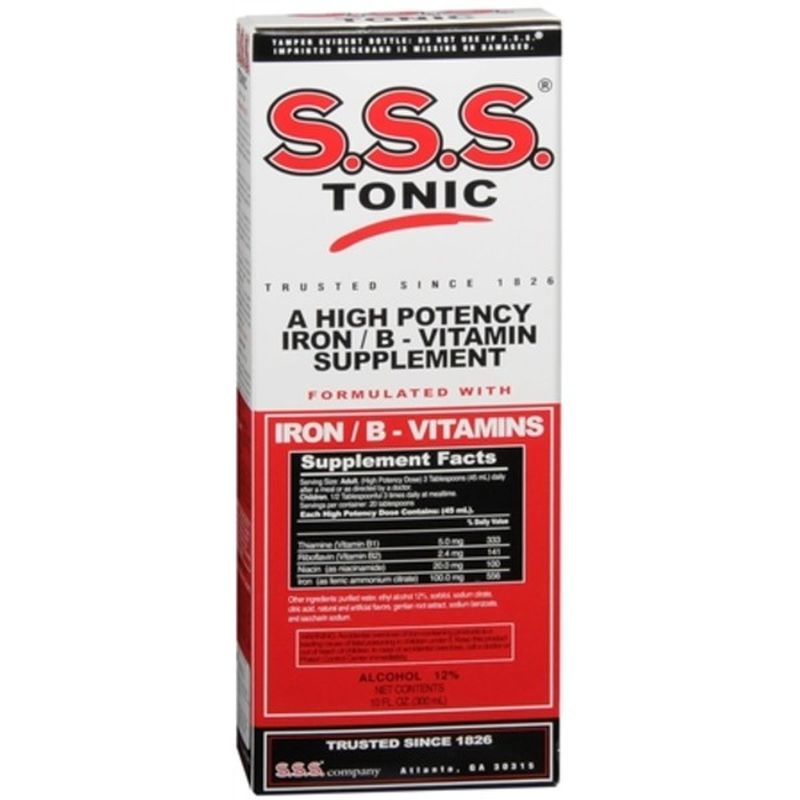 S.s.s. Tonic High Potency Iron/B-Vitamin Supplement (10 Fl Oz) - Instacart