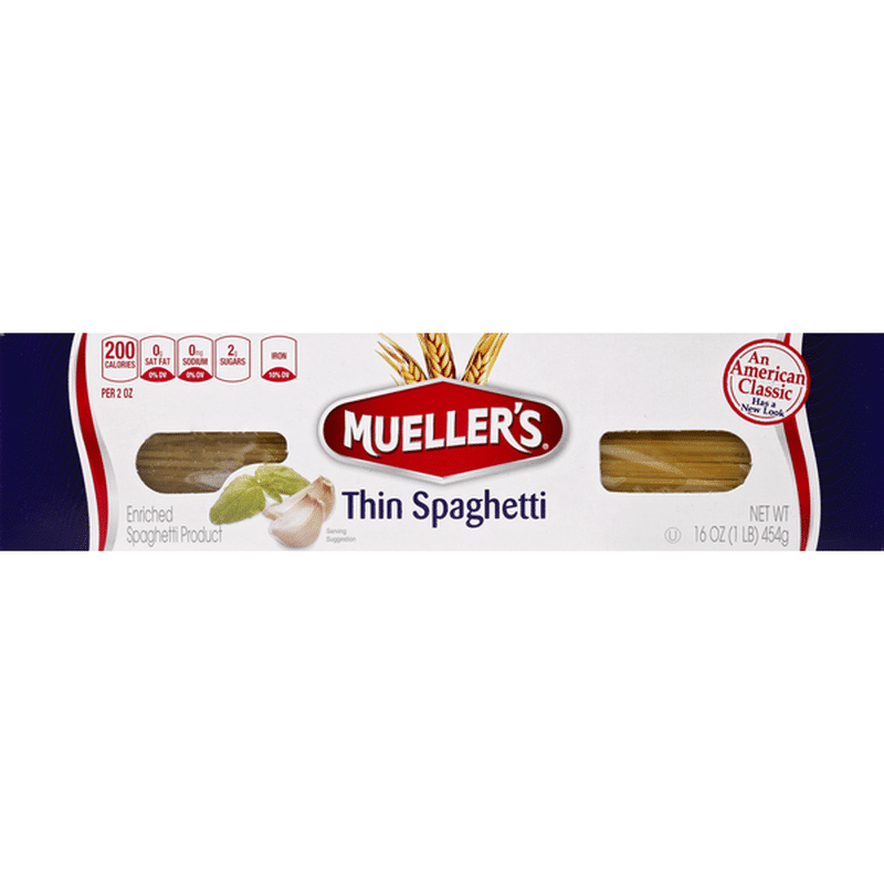 Mueller's Spaghetti, Thin (16 oz) - Instacart