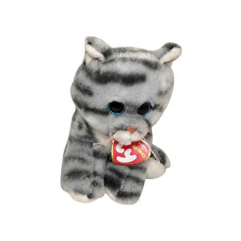 grey cat beanie baby