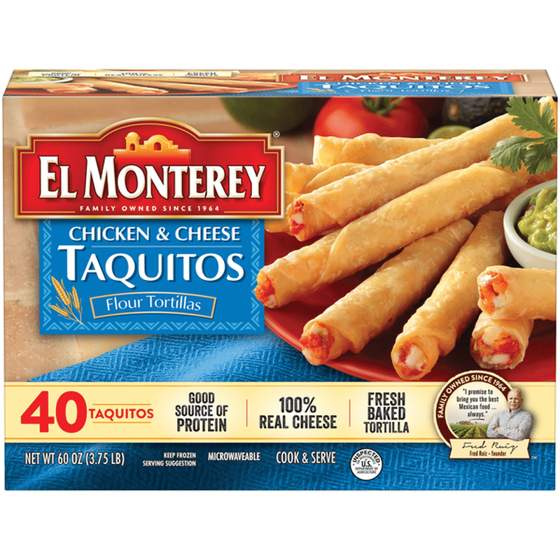El Monterey Taquitos, Chicken & Cheese (40 each) Delivery or Pickup