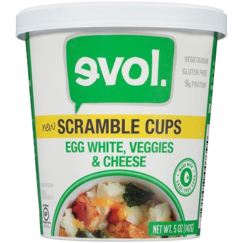 Evol Foods Egg White Veggies Cheese Scramble Cups 5 Oz Instacart
