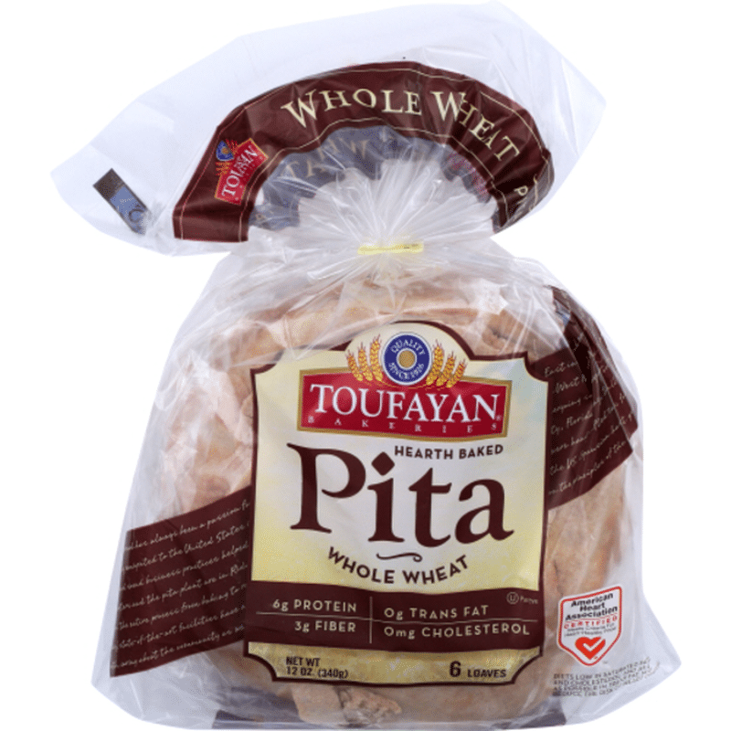 Toufayan Pita, Whole Wheat (6 each) - Instacart