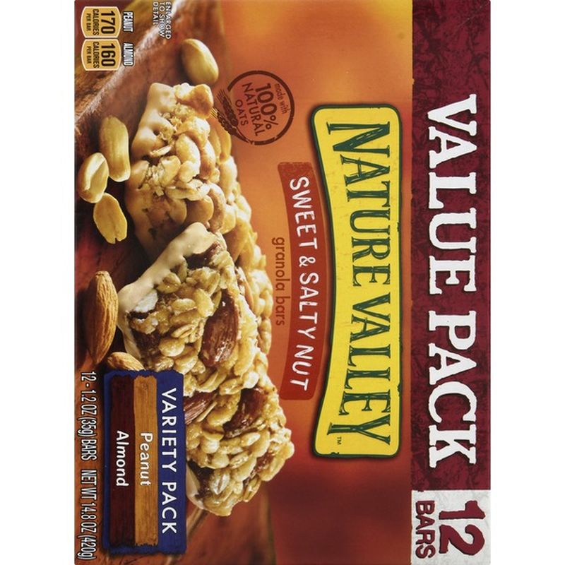 Nature Valley Granola Bars, Sweet & Salty Nut, Variety Pack (12 each