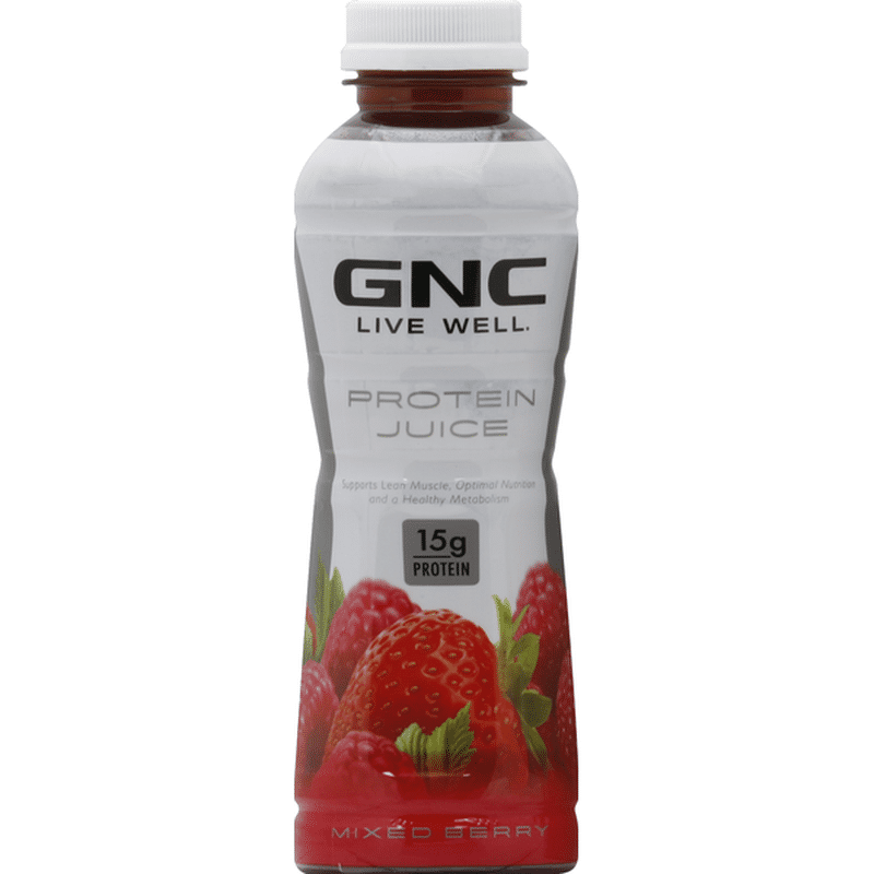 GNC Protein Juice, Mixed Berry (14 oz) Instacart