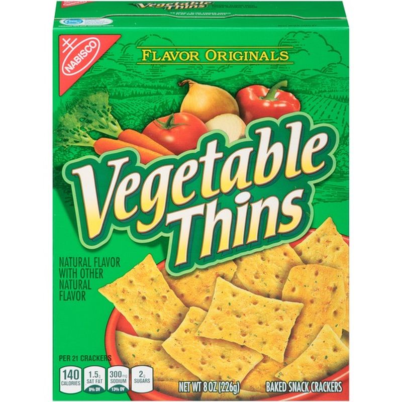 Flavor Originals Vegetable Thins Baked Snack Crackers (8 oz) Instacart