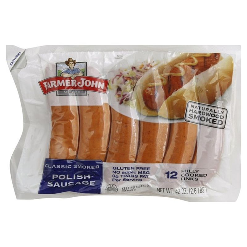 Farmer John Classic Smoked Polish Sausage (42 oz) - Instacart