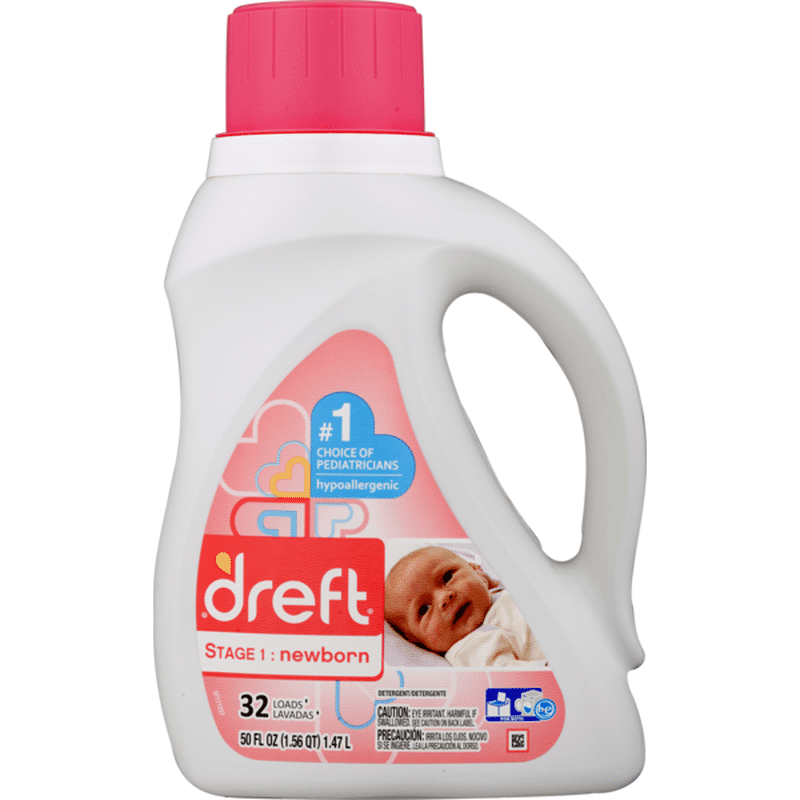 Dreft Stage 1 Newborn Baby Liquid Laundry Detergent (50 fl oz) Instacart