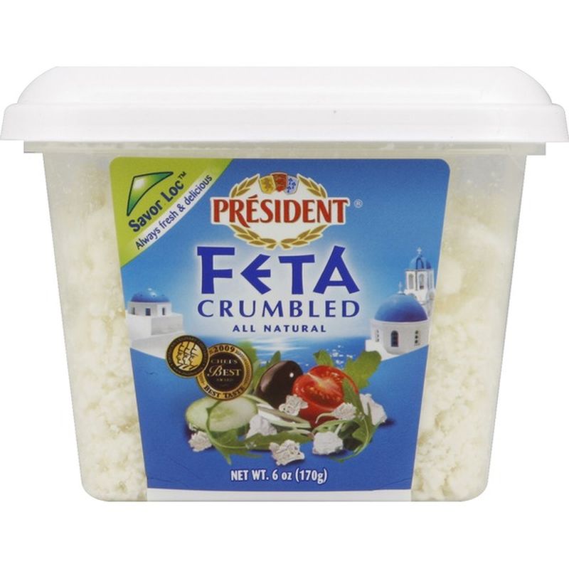 President Feta Cheese, Crumbled (6 oz) Instacart