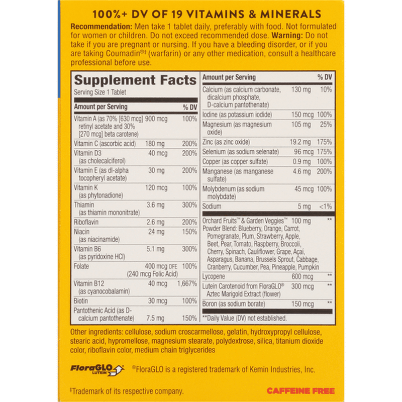 Alive! Complete Multivitamin, Men's 50+, Tablets (50 each) Instacart