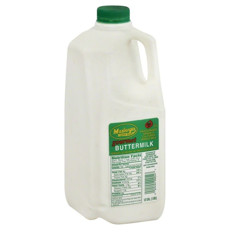 Marburger Farm Dairy Buttermilk, Gourmet (0.5 ) - Instacart