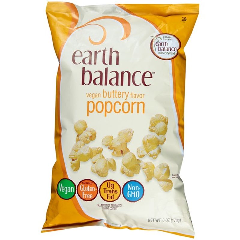 Earth Balance Vegan Buttery Flavor Popcorn (6 oz) - Instacart