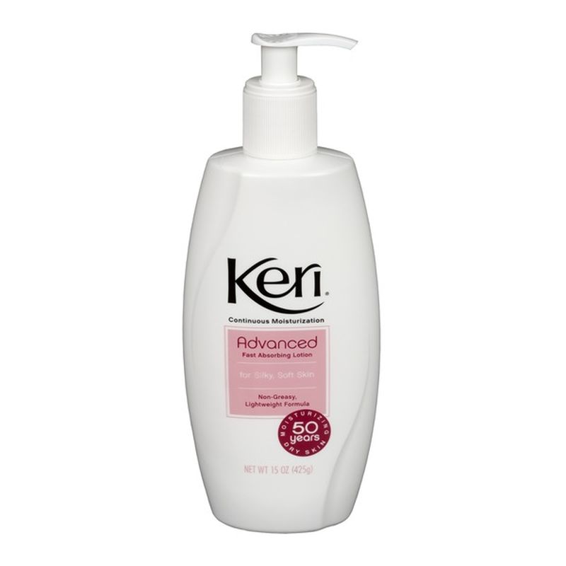 Keri Advanced Fast Absorbing Lotion for Silky and Soft Skin (15 oz