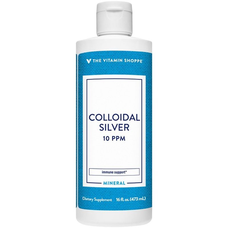 The Vitamin Shoppe 100ppm Colloidal Silver Immune Support Dietary Supplement (16 fl oz) Instacart