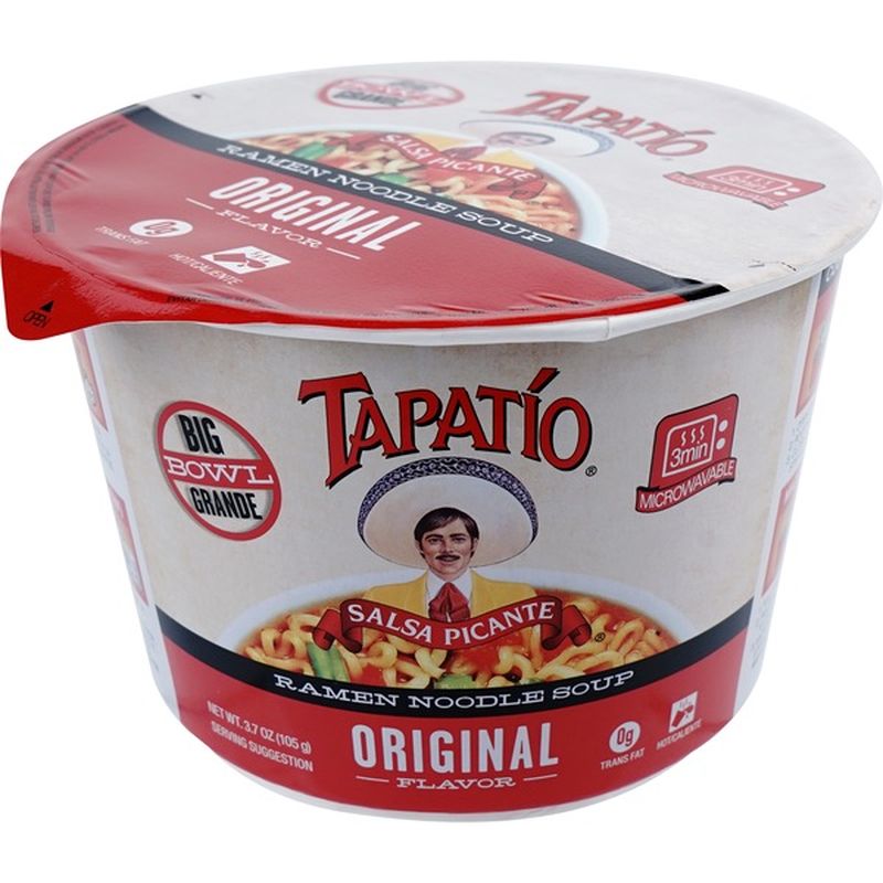 Tapatio Salsa Picante Original Flavor Big Ramen Noodle Soup