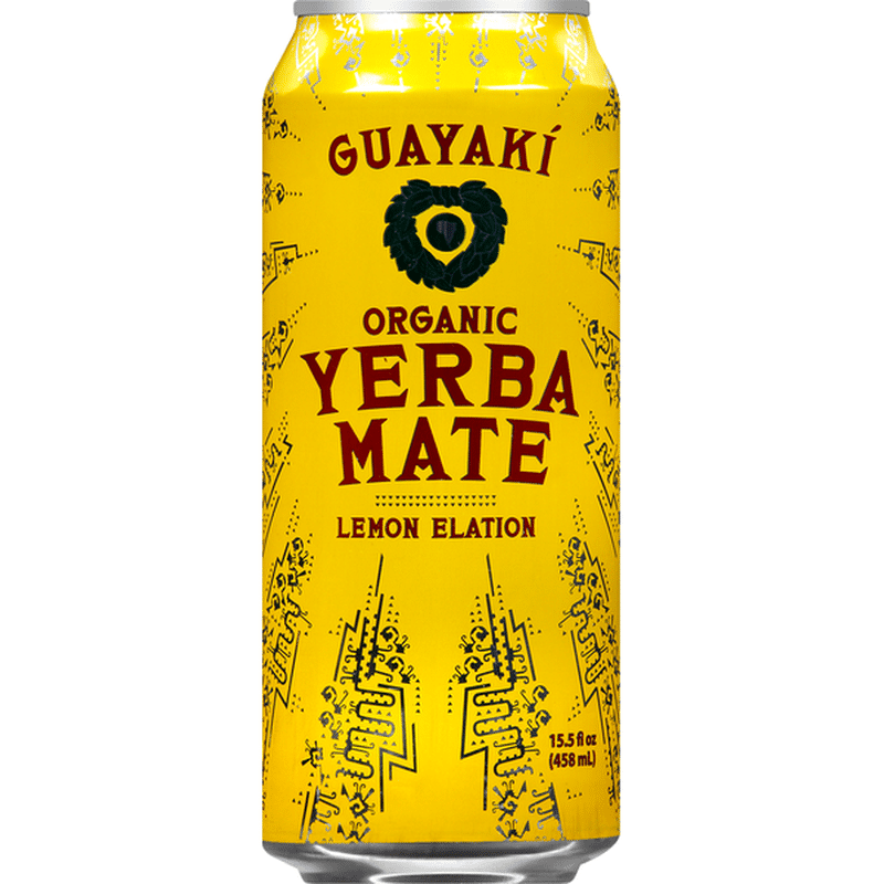 Guayaki Yerba Mate Organic Lemon Elation Beverage 15 5 Oz Instacart