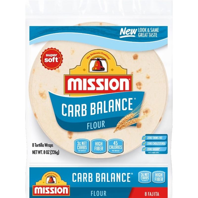 Mission Carb Balance Fajita Flour Tortillas (8 oz) from Kroger Instacart