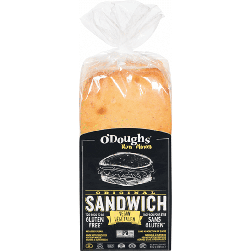 O'Doughs Sandwich, Vegan, Original (18 oz) Instacart