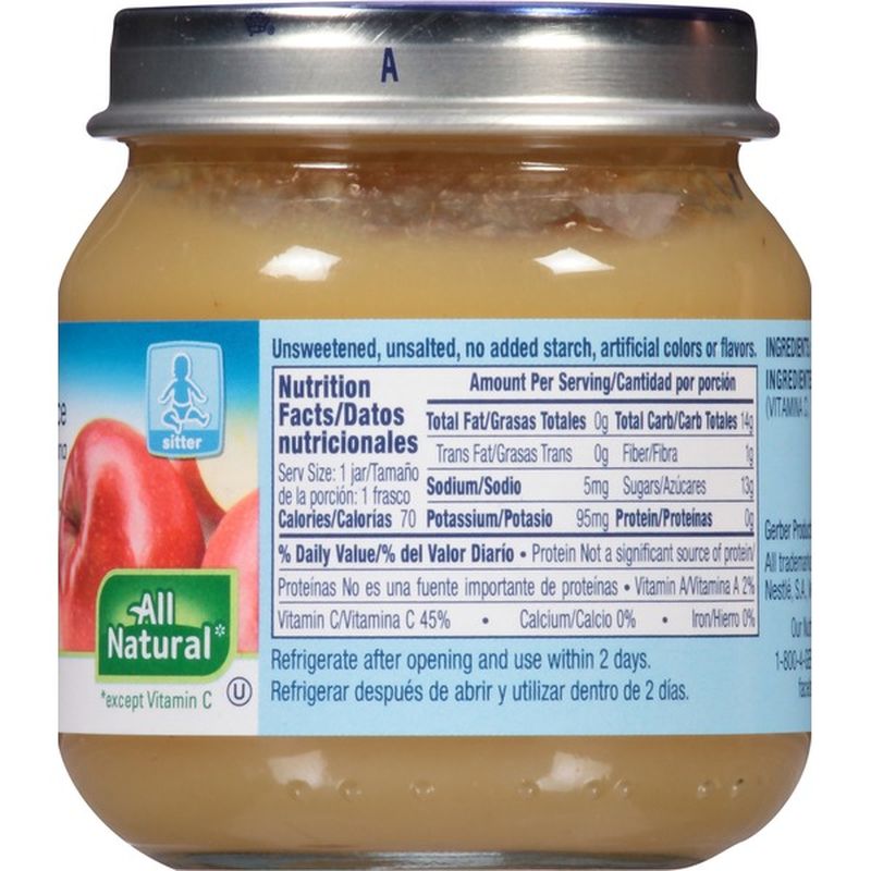 Gerber 2 Nd Foods Applesauce Baby Food (4 oz) - Instacart