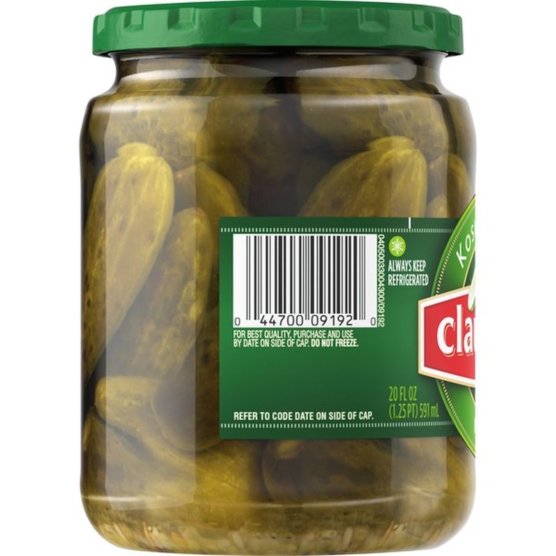 Claussen Kosher Dill Mini Pickles (20 fl oz) Instacart