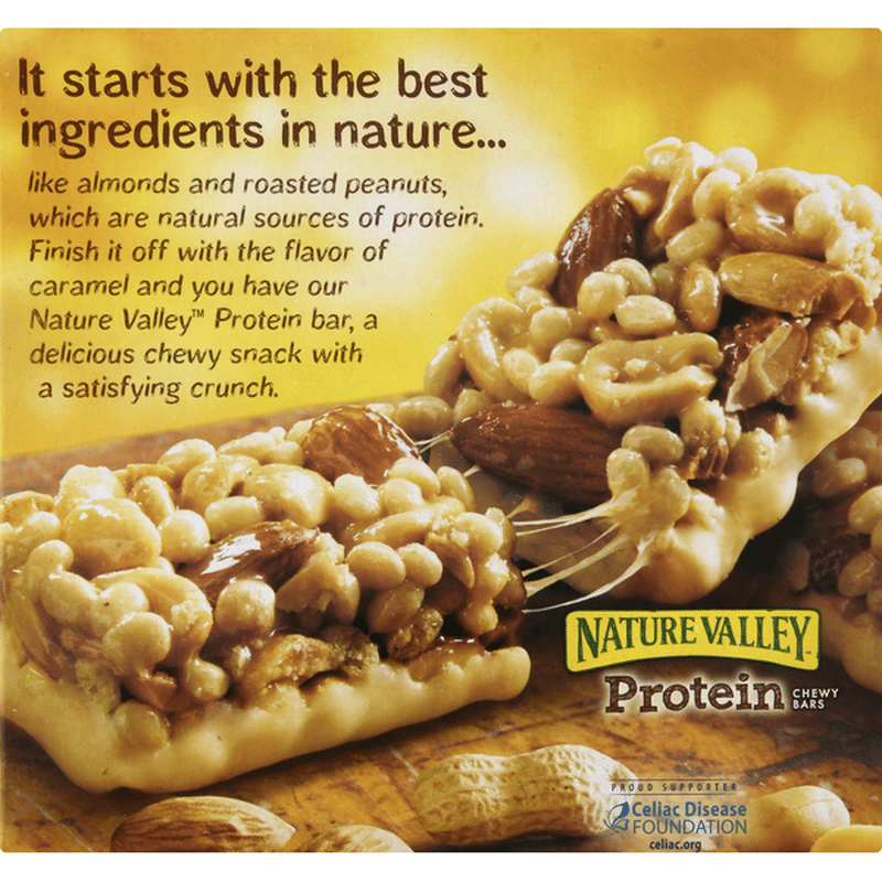 Nature Valley Protein Chewy Bars, Salted Caramel Nut (5 each) - Instacart