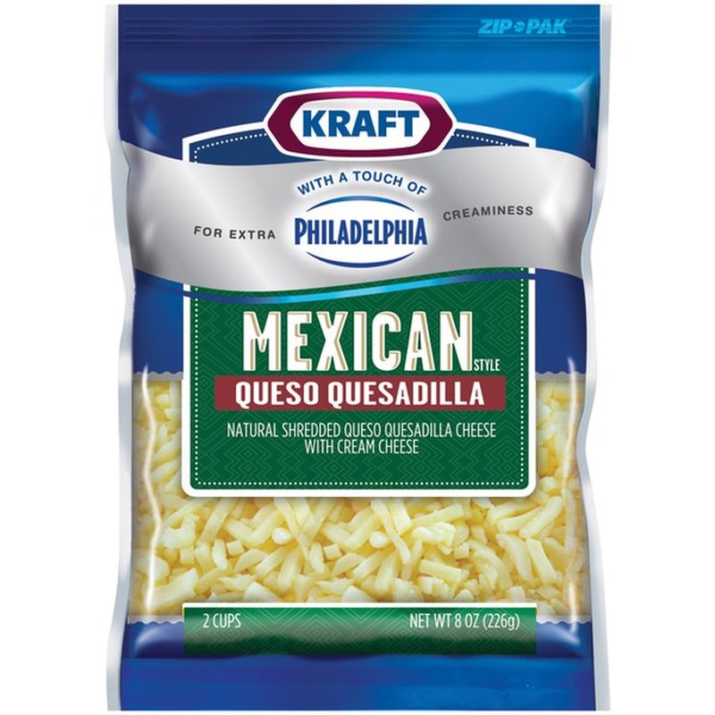 Kraft Mexican Style Queso Quesadilla W/Touch of Philadelphia Shredded