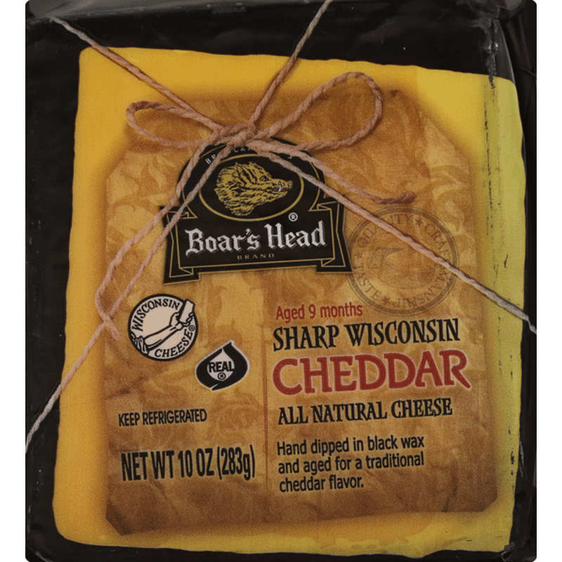 Boar's Head Sharp Wisconsin Cheddar Cheese (10 oz) Instacart