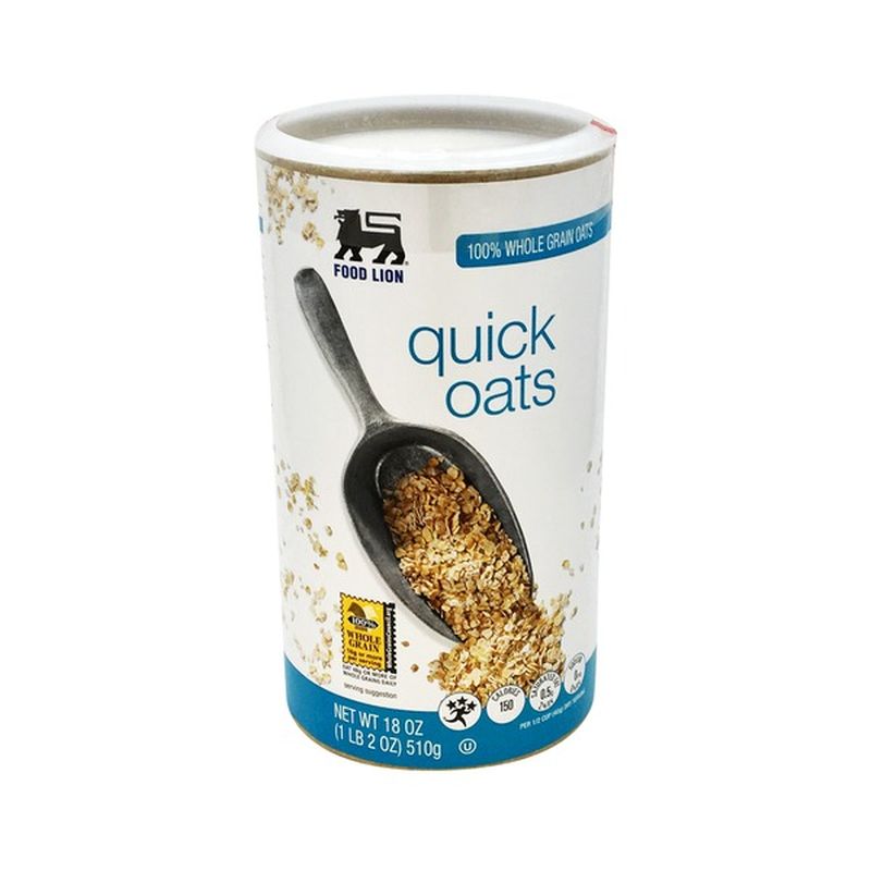 Food Lion Oats, Quick (18 oz) from Food Lion - Instacart