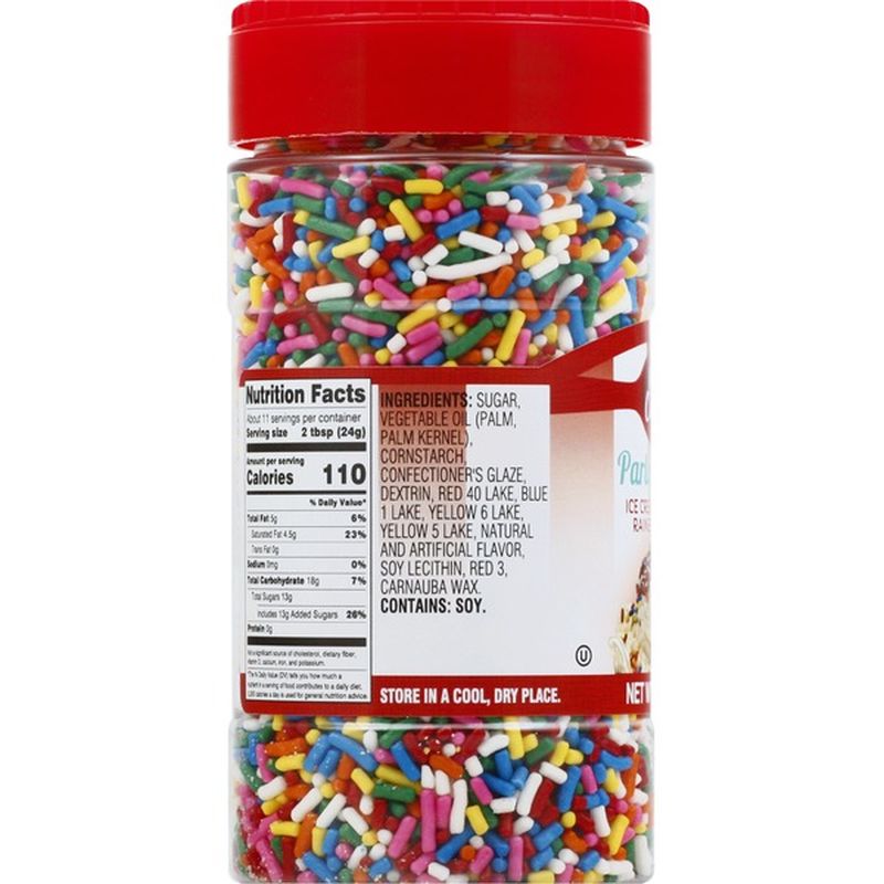 Betty Crocker Sprinkles, Ice Cream, Rainbow Jimmies (9 oz) from Cub