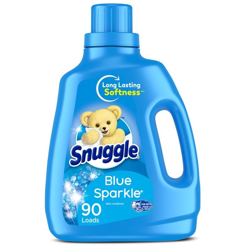 Snuggle Fabric Softener Liquid, Blue Sparkle, 90 Loads (75 Fl Oz ...